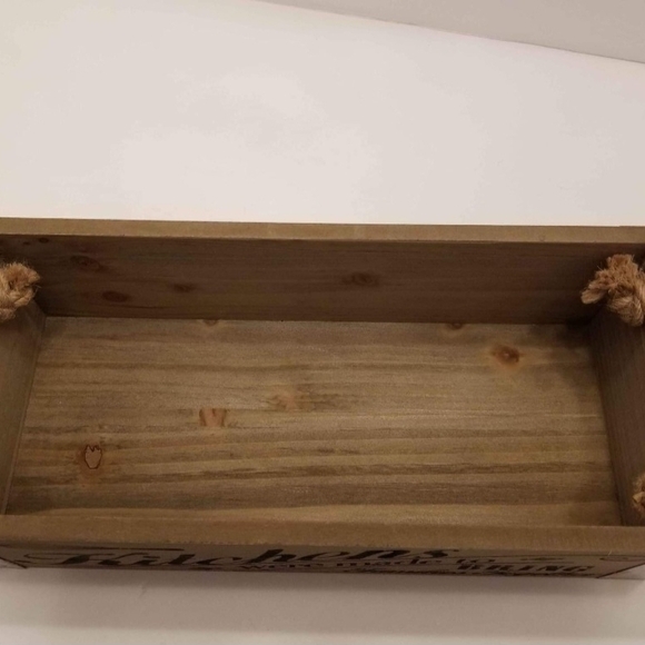 Rustic Wooden Kitchen Storage Box - Picture 9 of 12